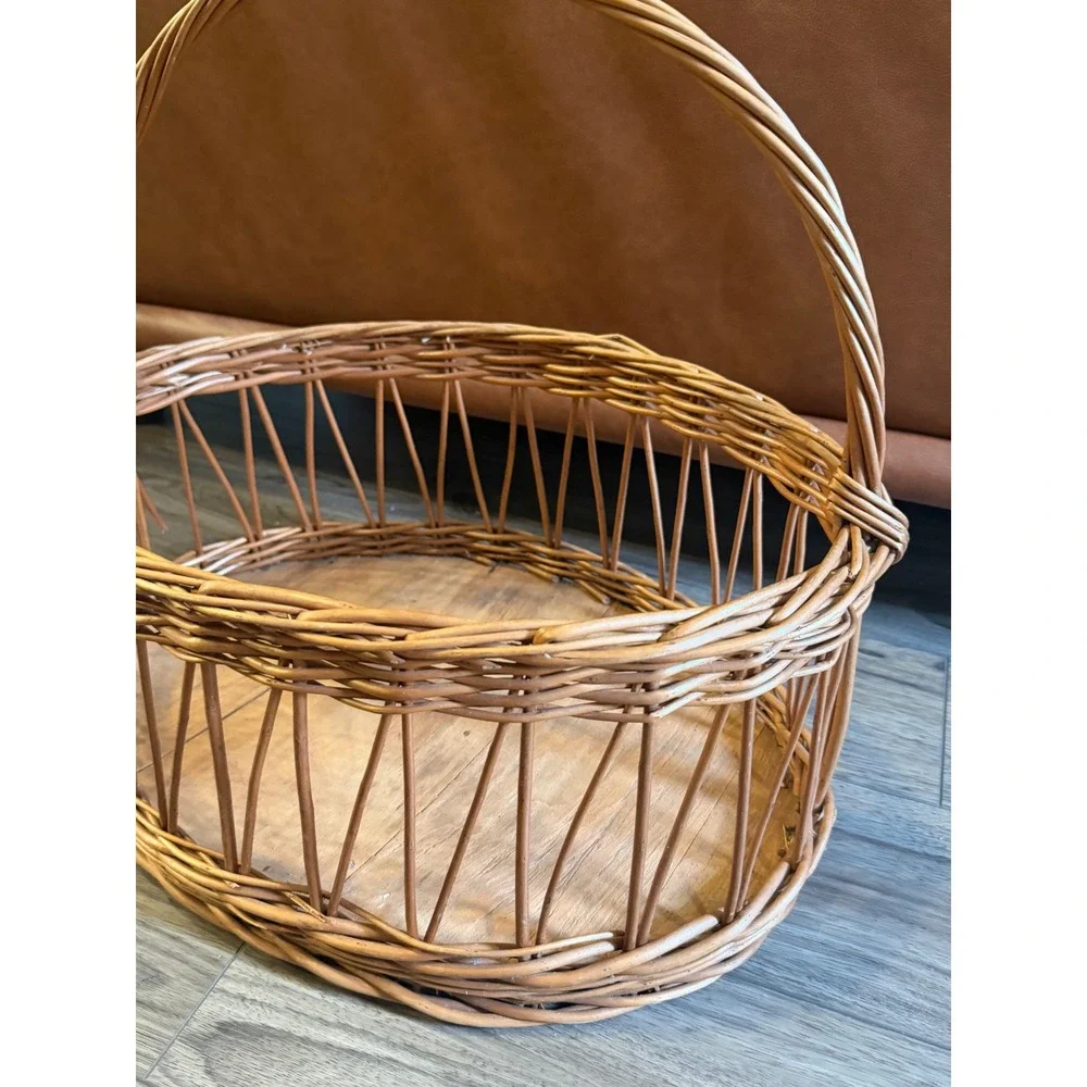 Vintage Willow Garden Trug Basket 18